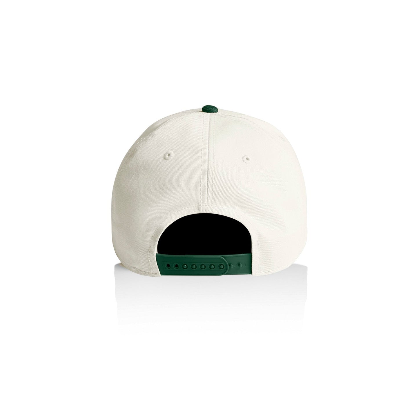 FADE GOLF FLAGSTICK TWO - TONE BASEBALL CAP IN WHITE/PINE GREEN - Fade Golf Company