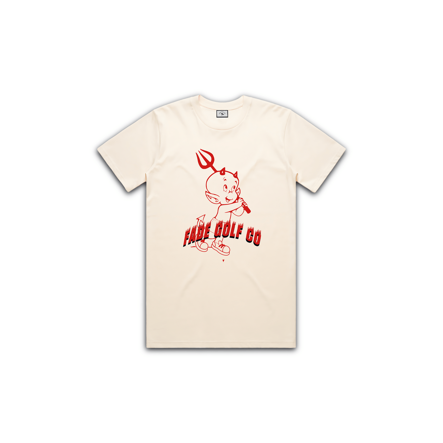 HOT STUFF TEE IN ECRU - Fade Golf Company
