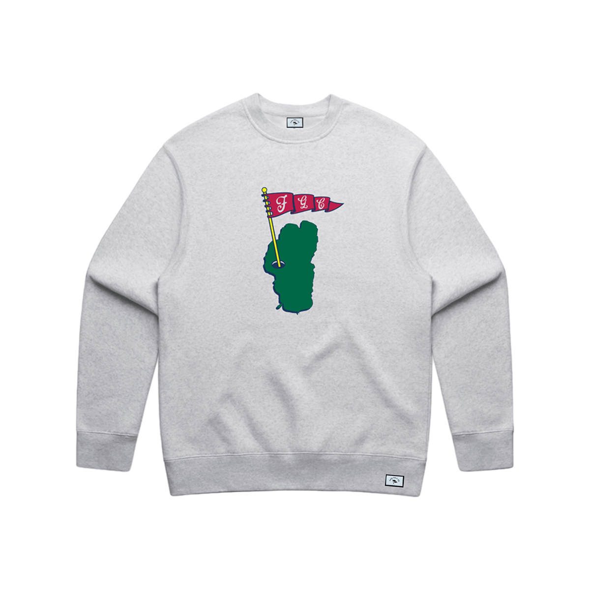 LAKE TAHOE COUNTRY CLUB RELAXED CREW IN ATHLETIC HEATHER - Fade Golf Company