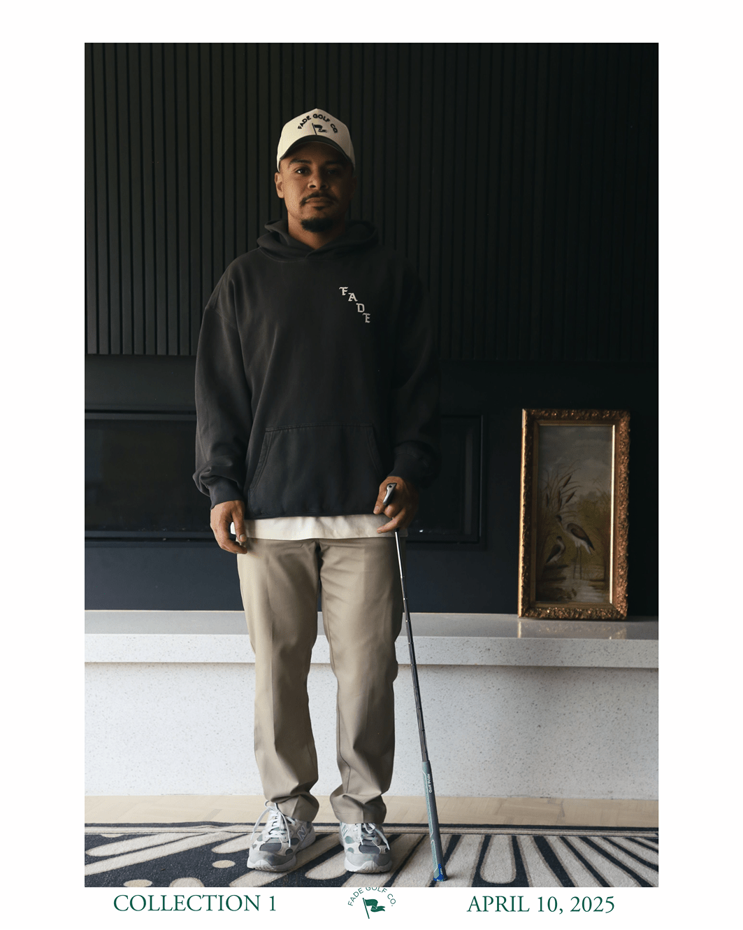 STINGER HOODIE IN FADED BLACK - Fade Golf Company