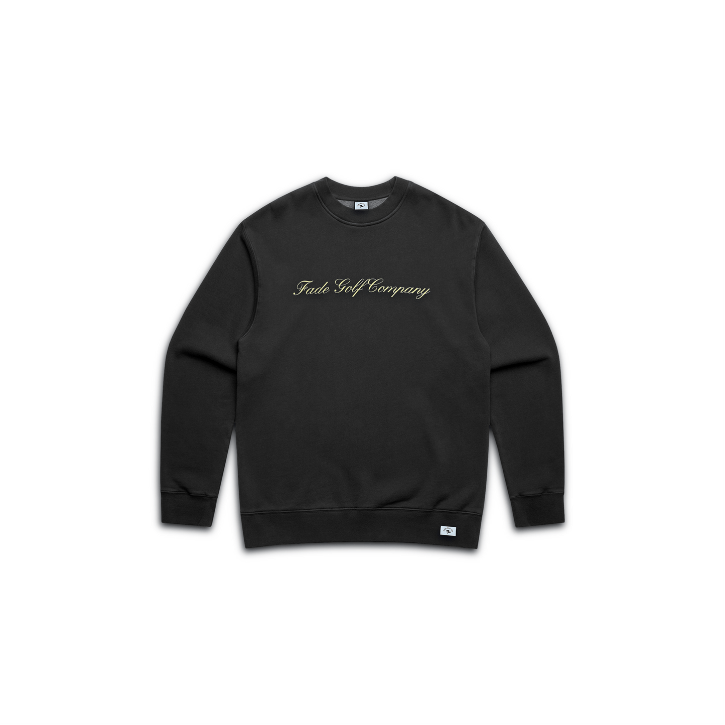 TRANSFUSION RELAXED CREWNECK IN FADED BLACK - Fade Golf Company