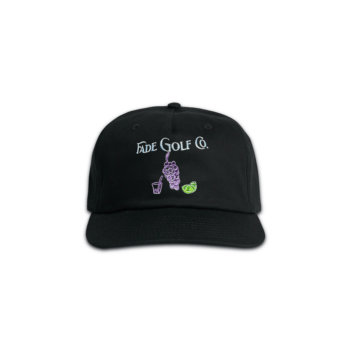 TRANSFUSION STRAPBACK CAP IN BLACK - Fade Golf Company