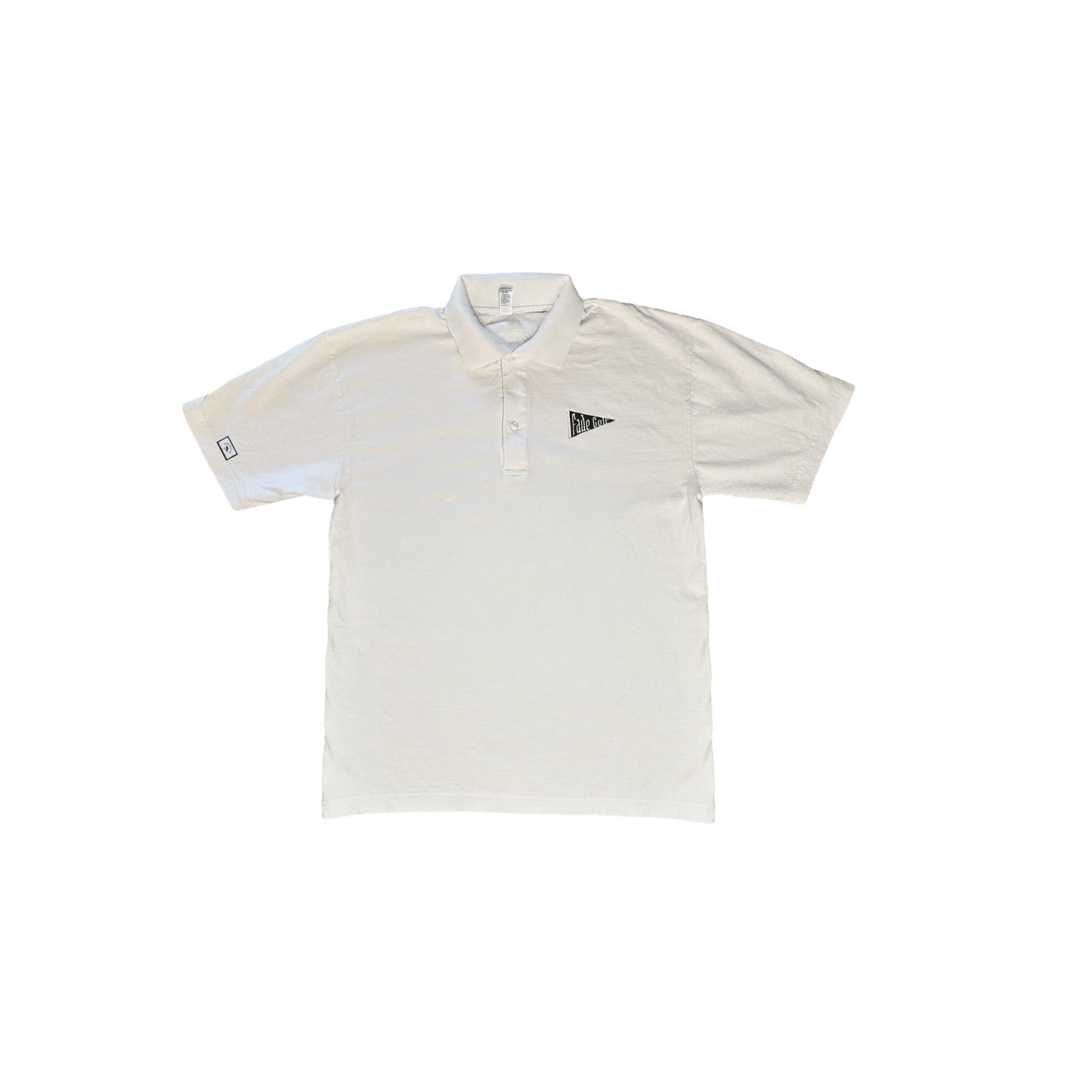 VINTAGE PENNANT POLO IN OFF - WHITE - Fade Golf Company