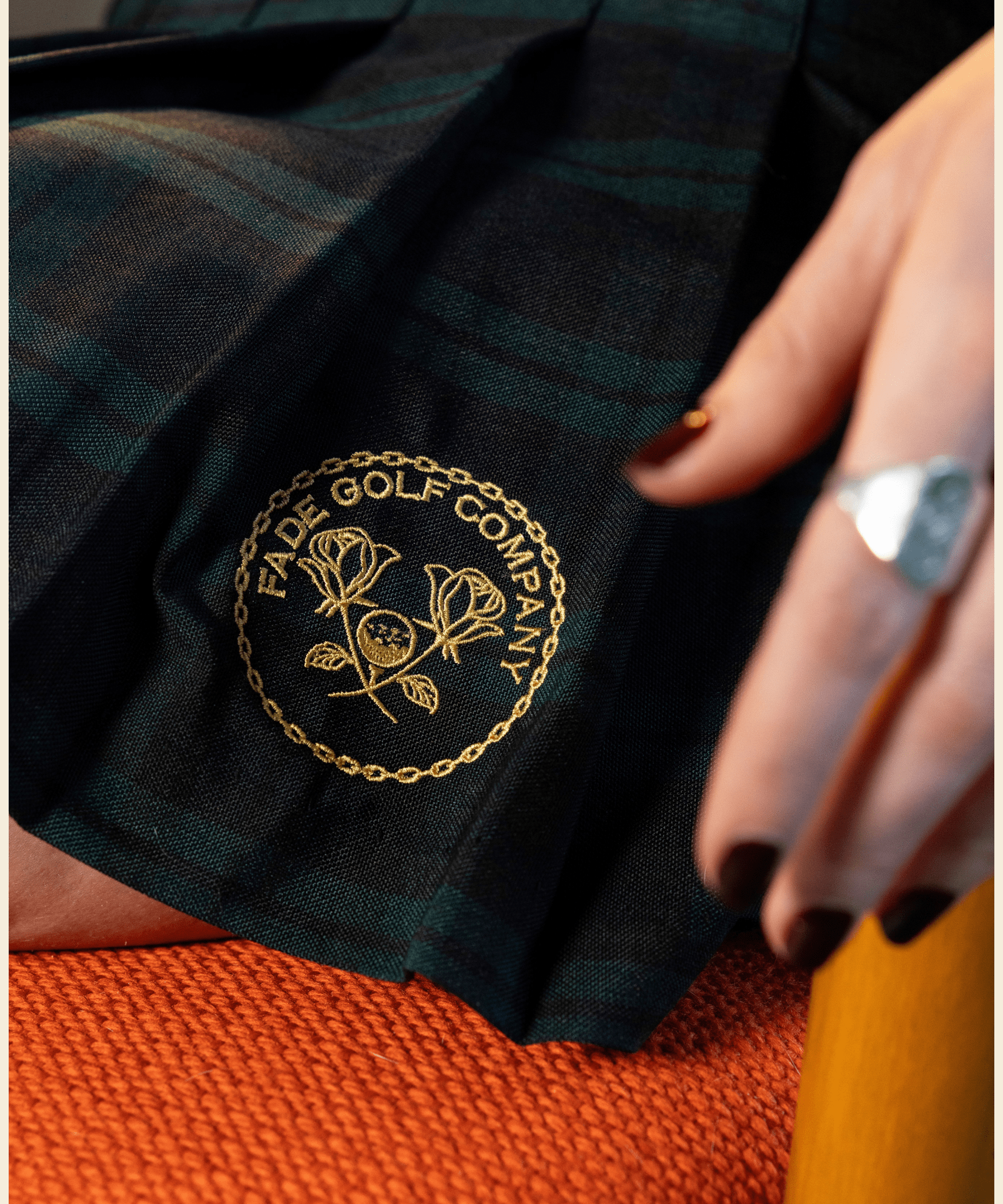 Claire Tennis Skirt in Forest Plaid - Fade Golf Company