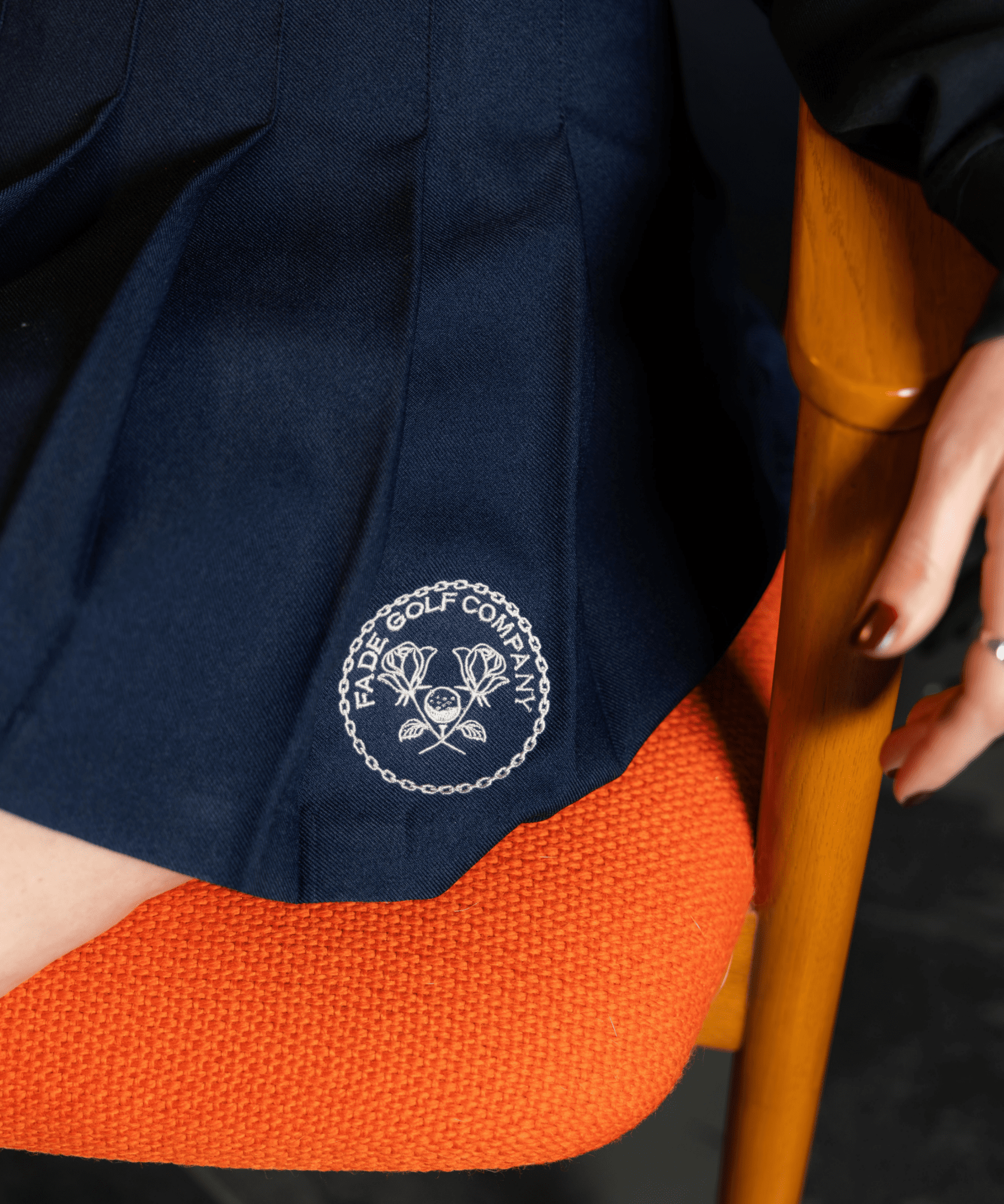 Claire Tennis Skirt in Navy - Fade Golf Company