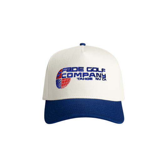FGC WORLD CLASSIC TWO - TONE BASEBALL CAP IN ROYAL BLUE - Fade Golf Company