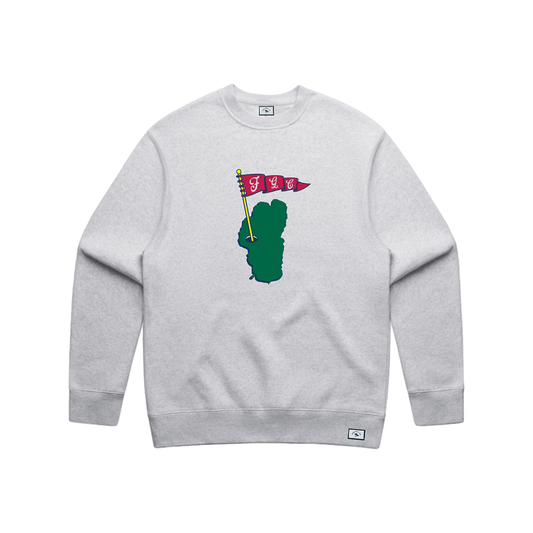 LAKE TAHOE COUNTRY CLUB RELAXED CREW IN ATHLETIC HEATHER - Fade Golf Company