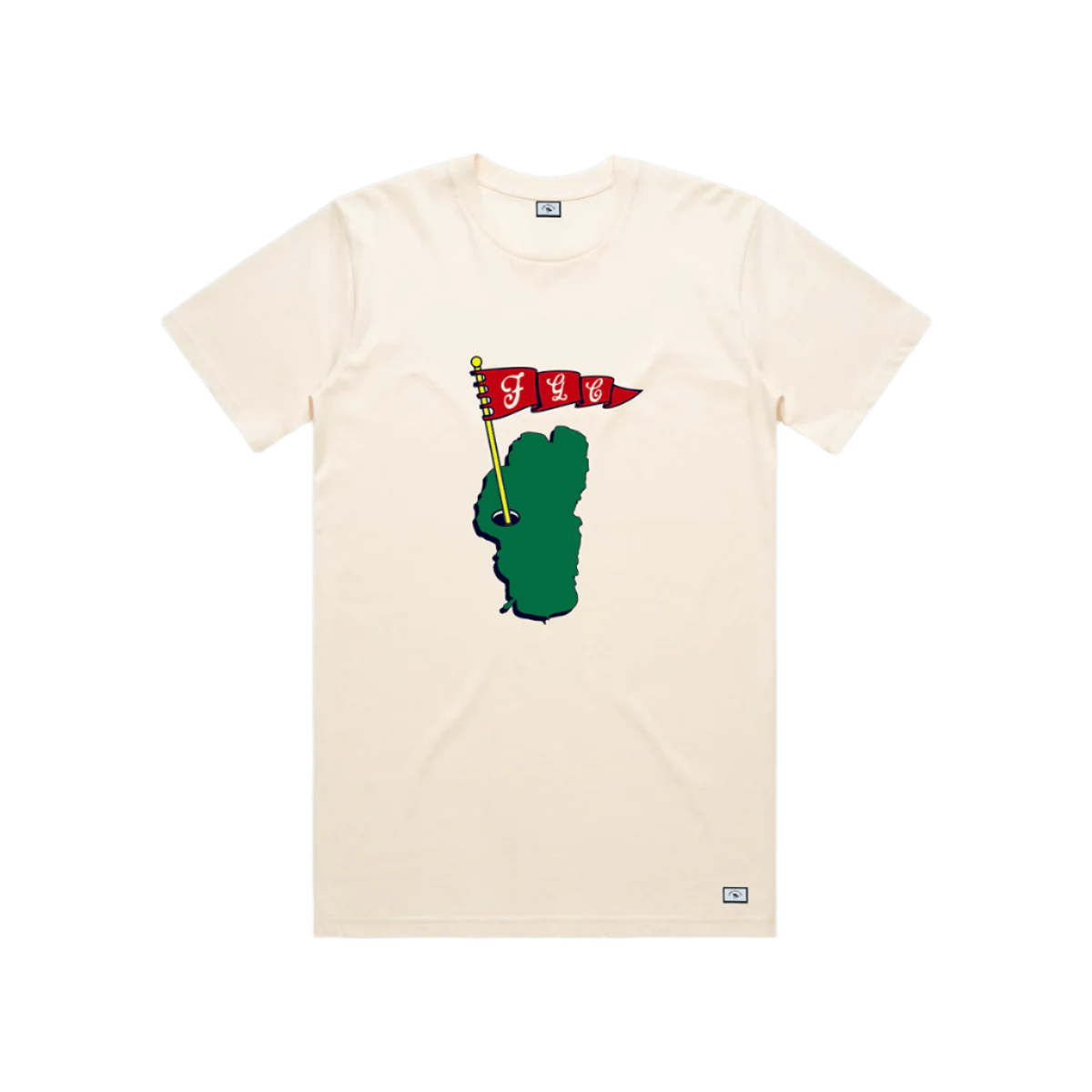 LAKE TAHOE COUNTRY CLUB TEE IN ECRU - Fade Golf Company