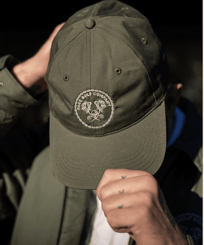 Links Crest Dad Hat in Cypress - Fade Golf Company