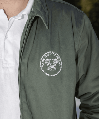 Member's Links Crest Jacket in Cypress Green - Fade Golf Company