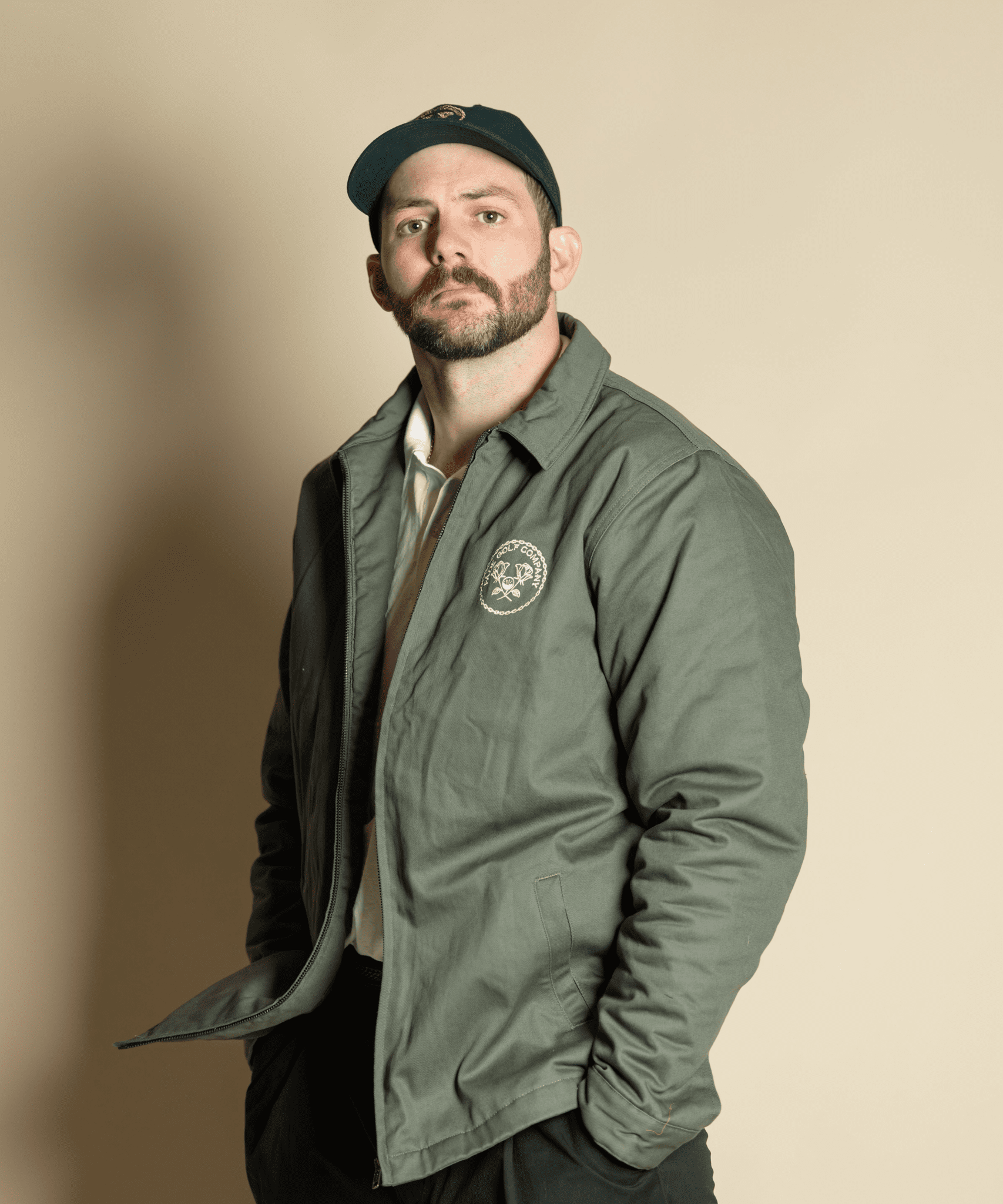 Member's Links Crest Jacket in Cypress Green - Fade Golf Company