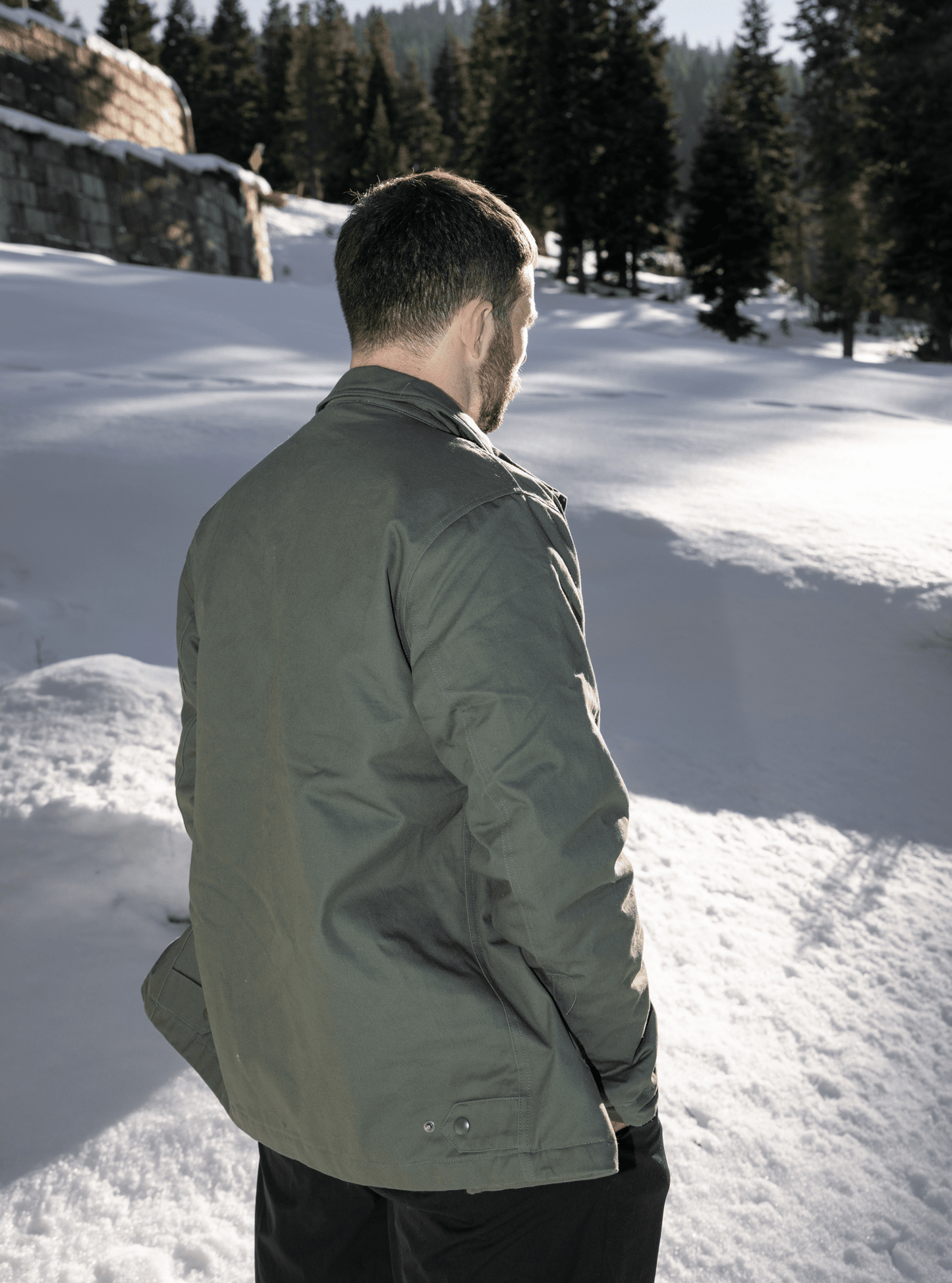 Member's Links Crest Jacket in Cypress Green - Fade Golf Company