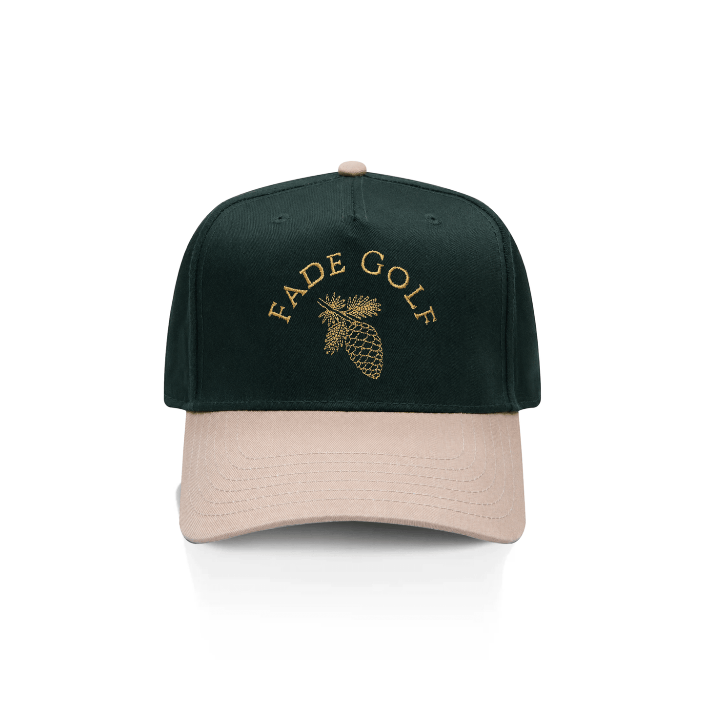 Ponderosa Pines Baseball Cap in Pine Green/Sand - Fade Golf Company