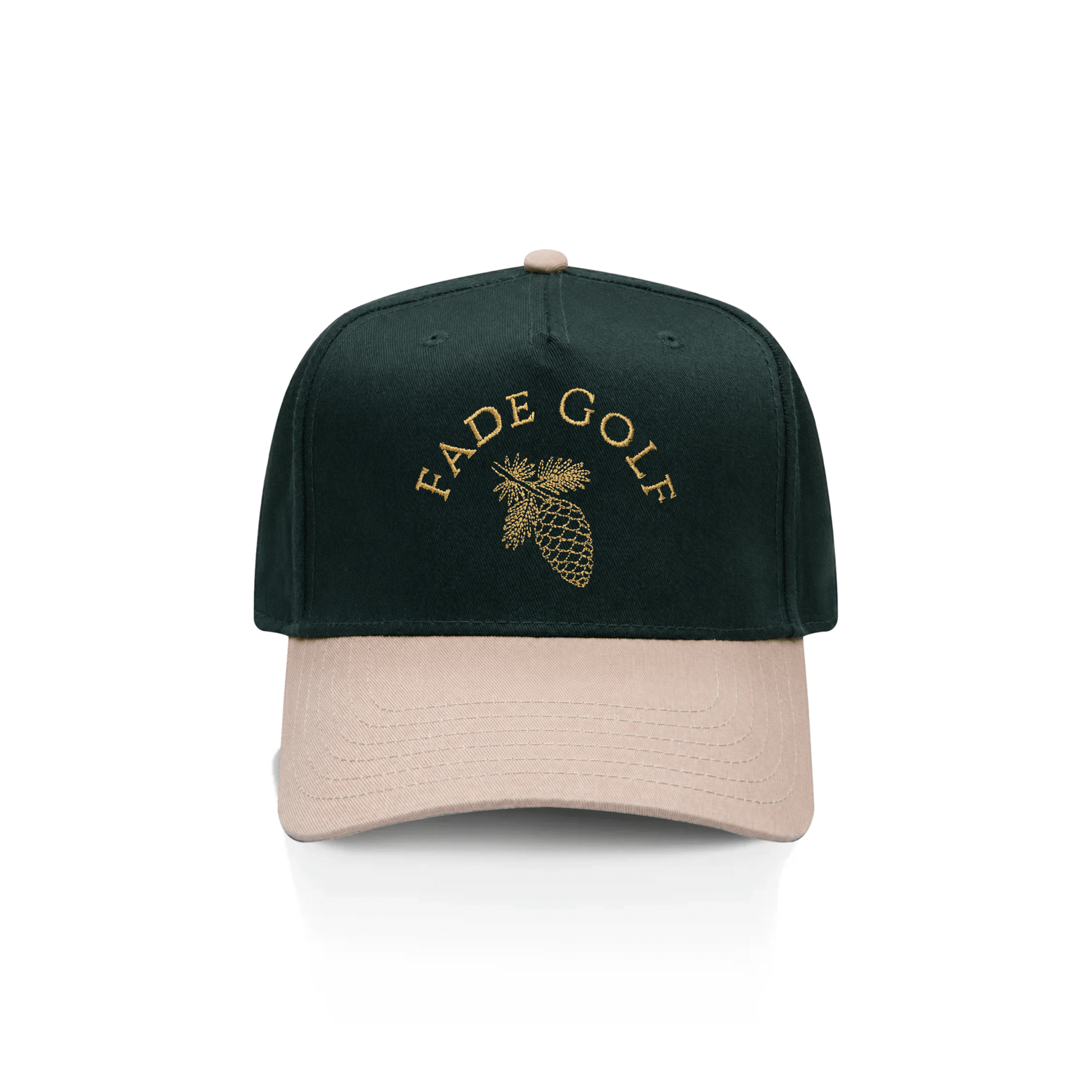 Ponderosa Pines Baseball Cap in Pine Green/Sand - Fade Golf Company