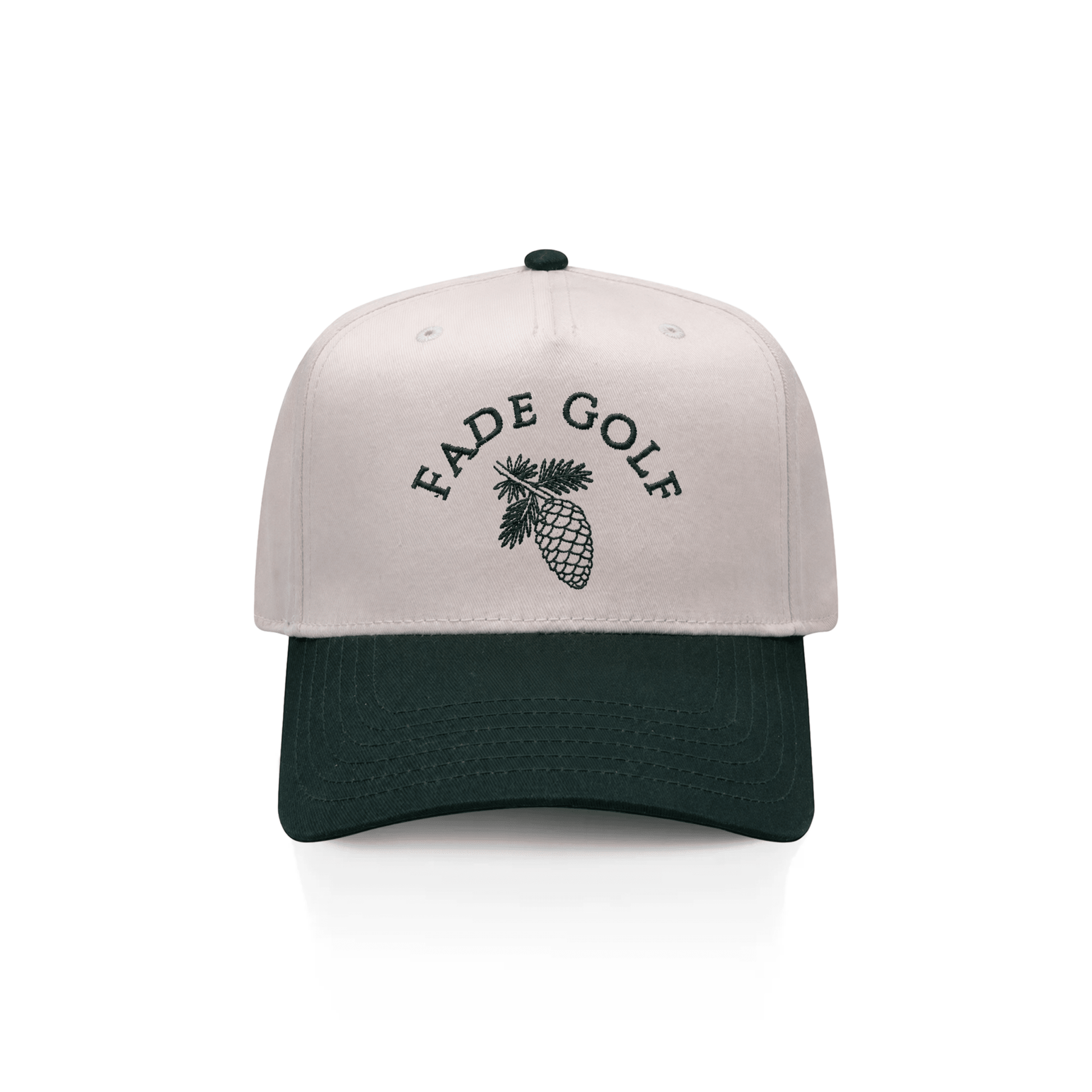 Ponderosa Pines Baseball Cap in Sand/Pine - Fade Golf Company