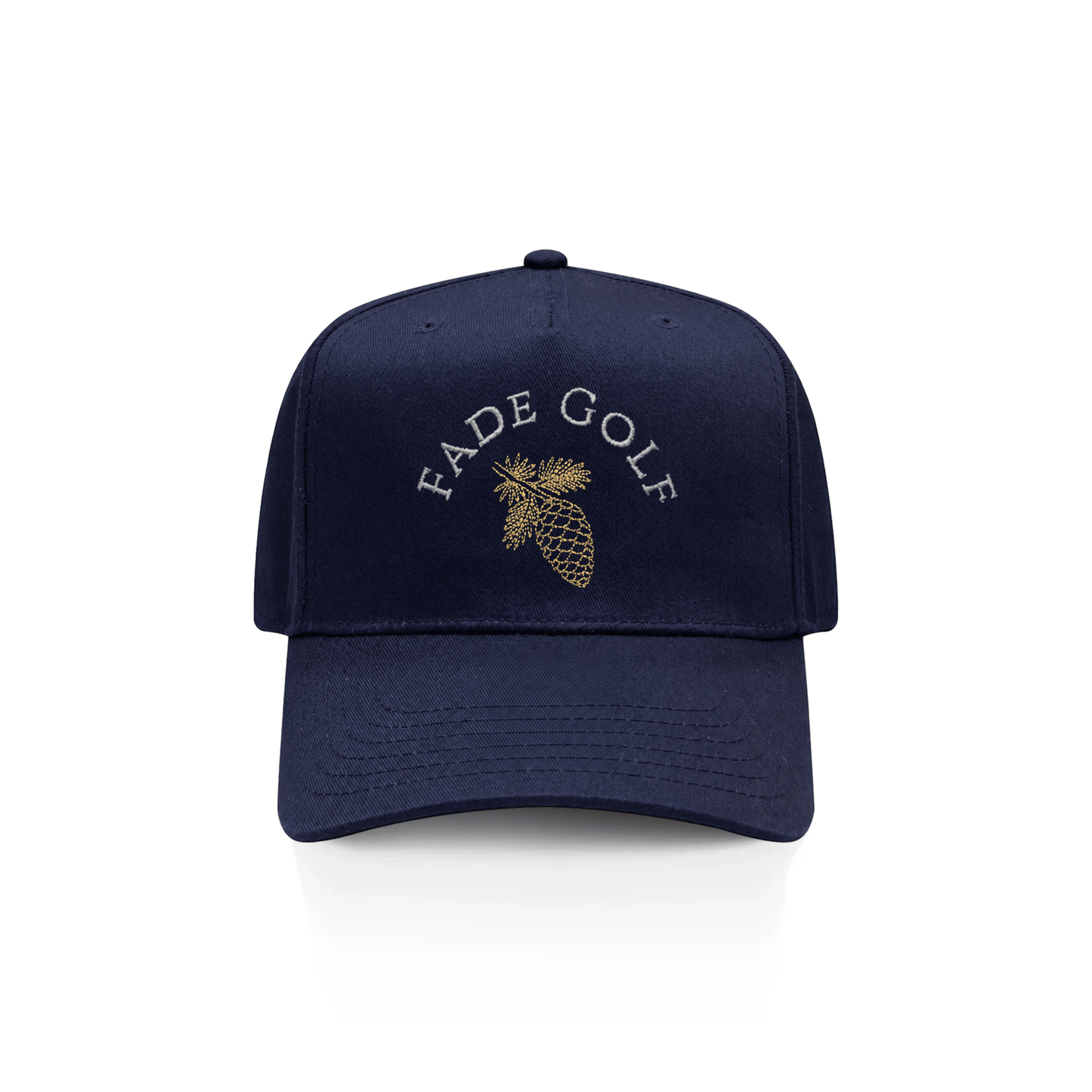 Ponderosa Pines Cap in Navy Stateline Silver & Gold - Fade Golf Company