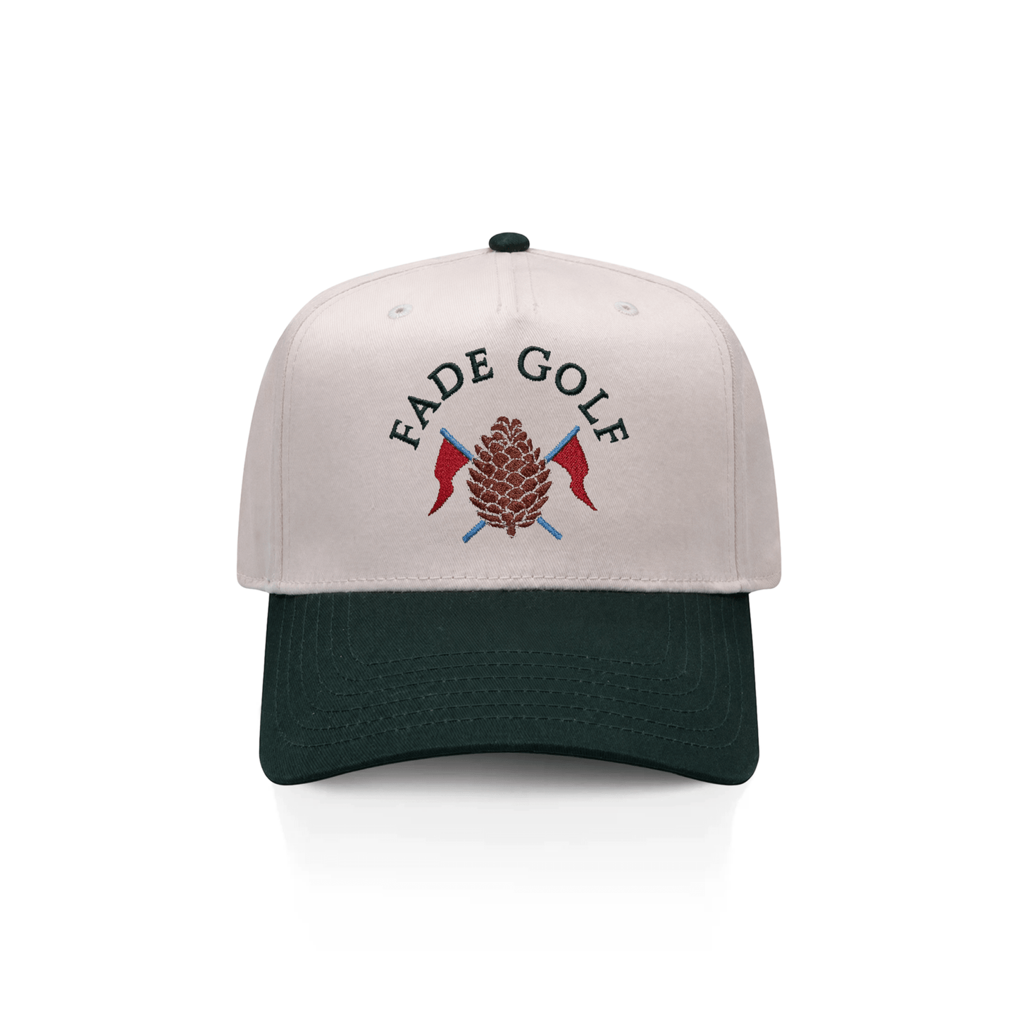 Runabout Baseball Cap in Sand/Pine Green - Fade Golf Company