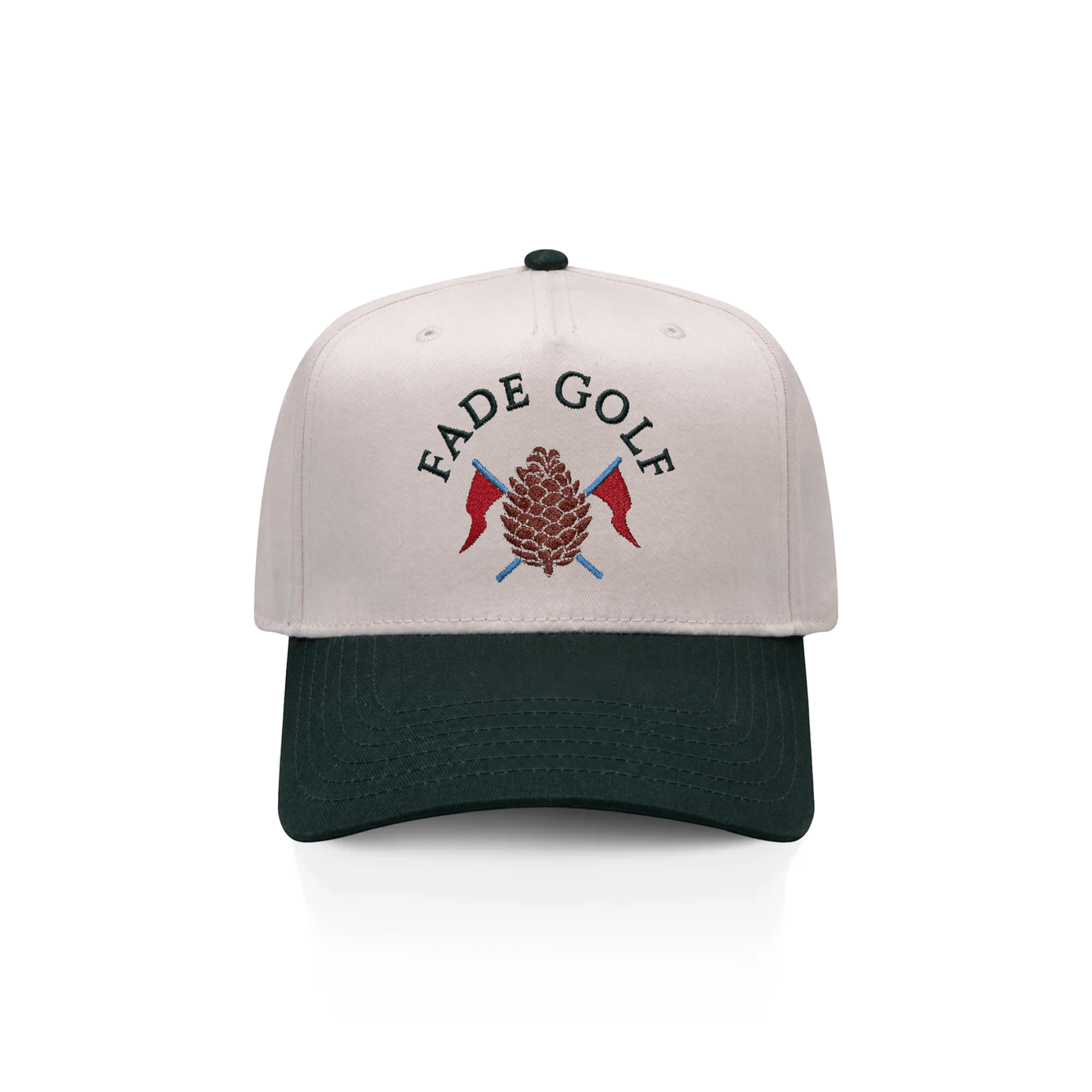 Runabout Baseball Cap in Sand/Pine Green - Fade Golf Company