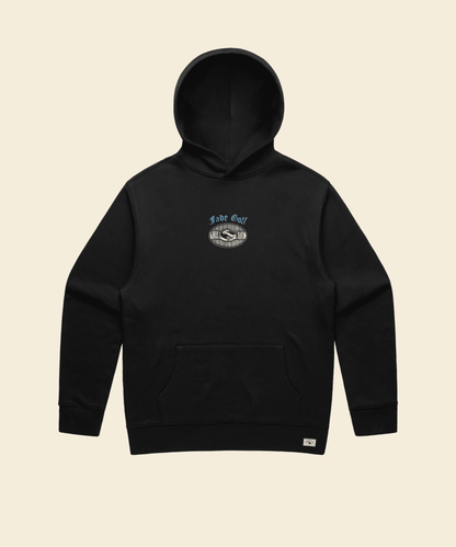 Skins Game Relaxed Hoodie in Black - Fade Golf Company