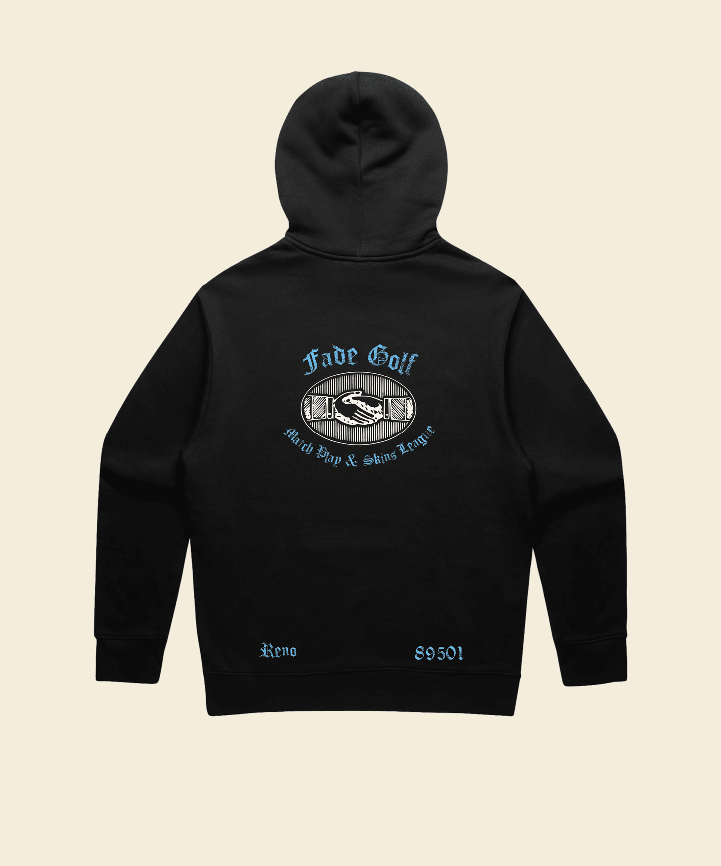 Skins Game Relaxed Hoodie in Black - Fade Golf Company