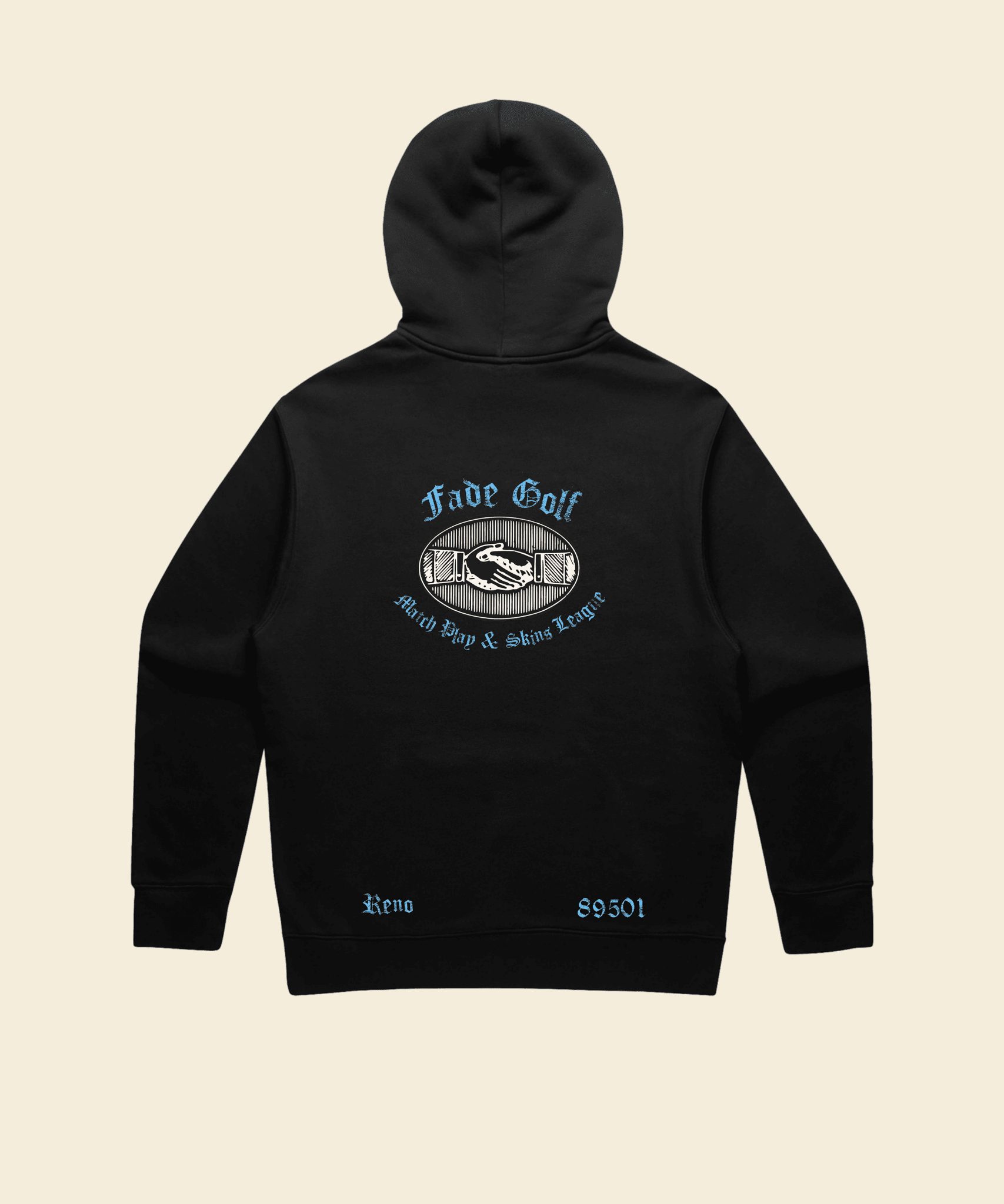 Skins Game Relaxed Hoodie in Black - Fade Golf Company