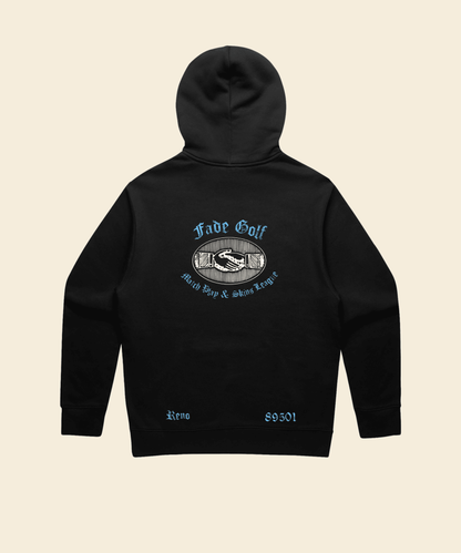 Skins Game Relaxed Hoodie in Black - Fade Golf Company