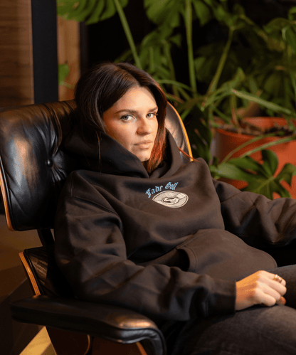 Skins Game Relaxed Hoodie in Black - Fade Golf Company