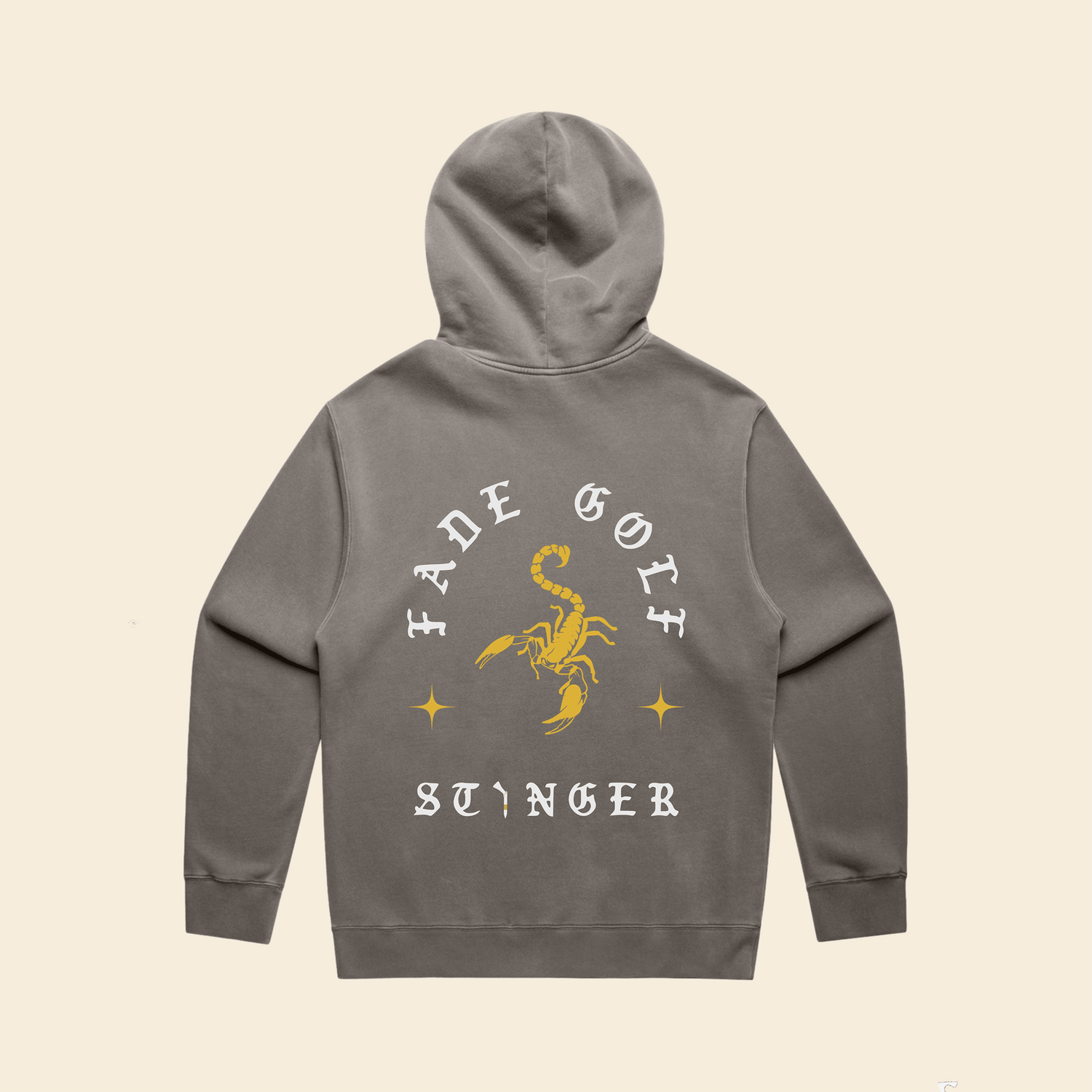 STINGER DROP SHOULDER HOODIE IN FADED GREY - Fade Golf Company