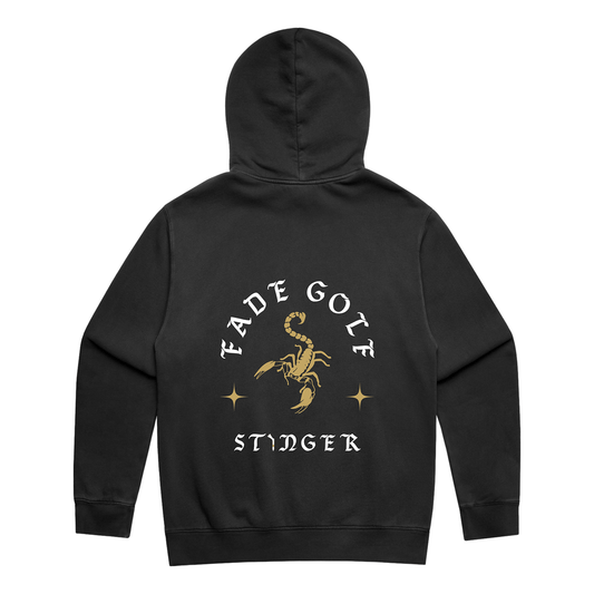STINGER HOODIE IN FADED BLACK - Fade Golf Company