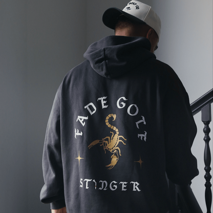 STINGER HOODIE IN FADED BLACK - Fade Golf Company