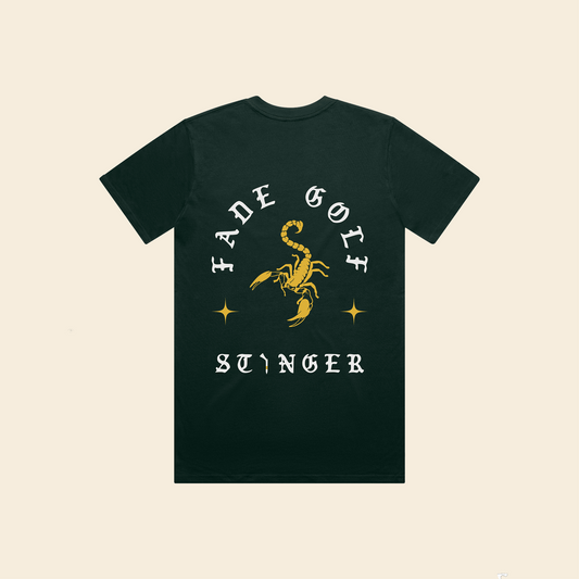 STINGER TEE IN PINE GREEN - Fade Golf Company