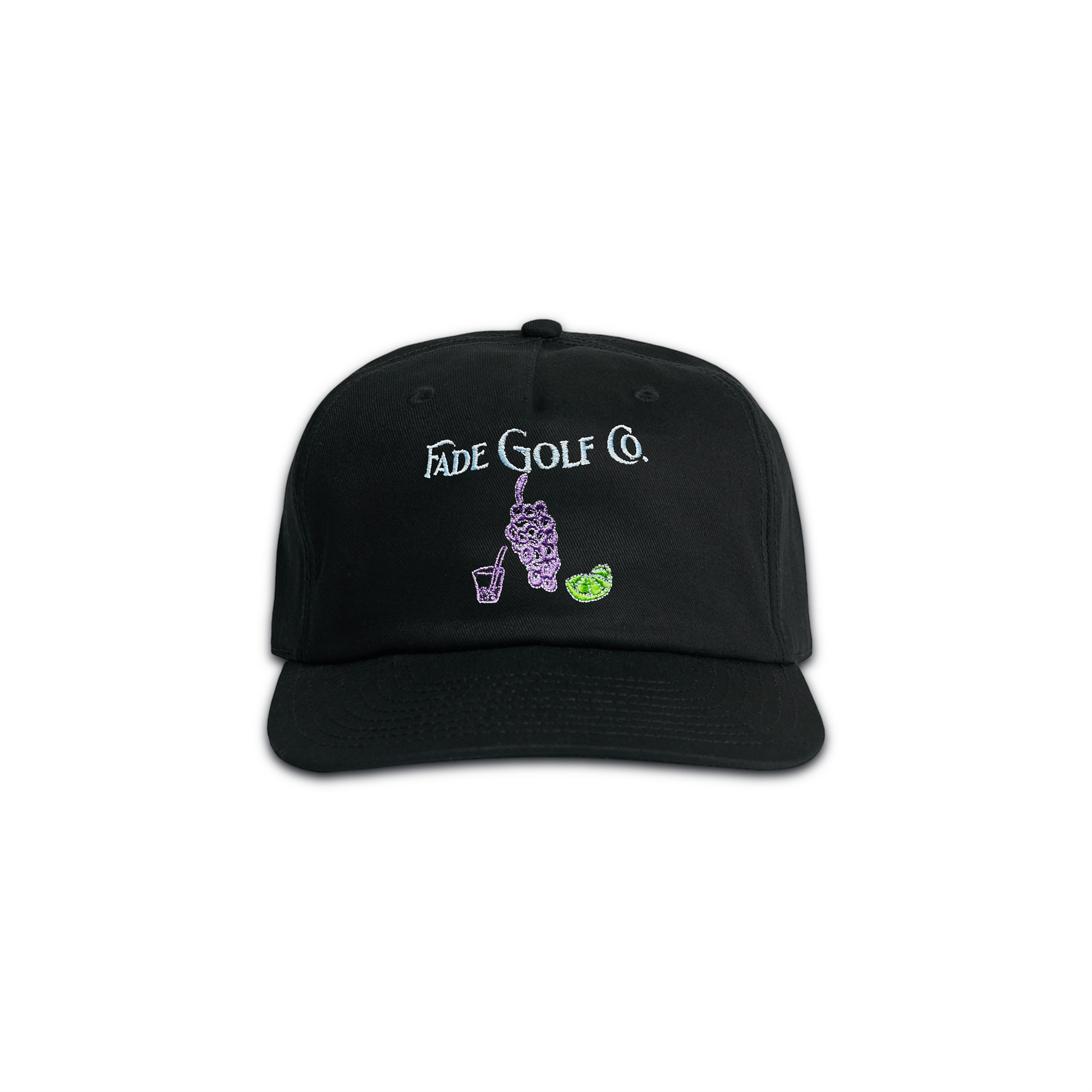 TRANSFUSION STRAPBACK CAP IN BLACK - Fade Golf Company