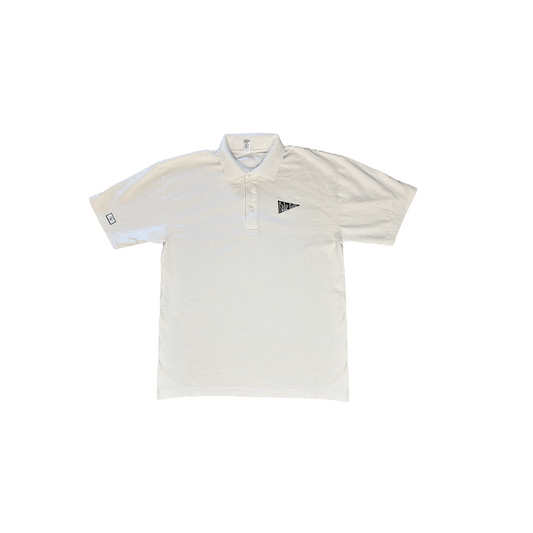 VINTAGE PENNANT POLO IN OFF - WHITE - Fade Golf Company