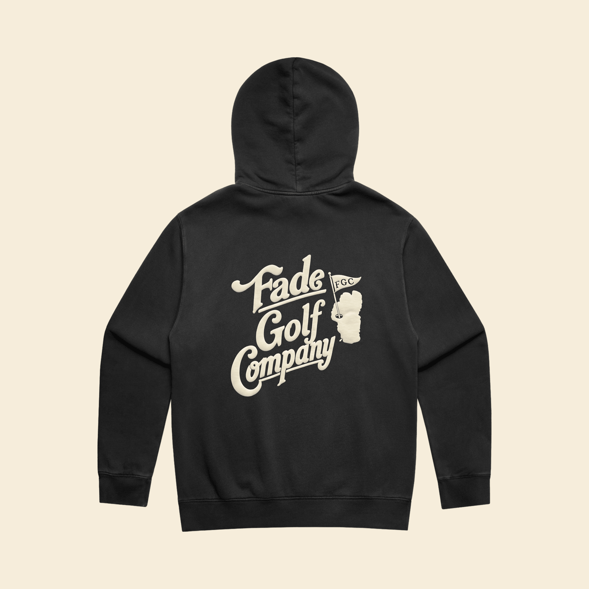 WILLIE RELAXED HOODIE IN VINTAGE FADED BLACK - Fade Golf Company