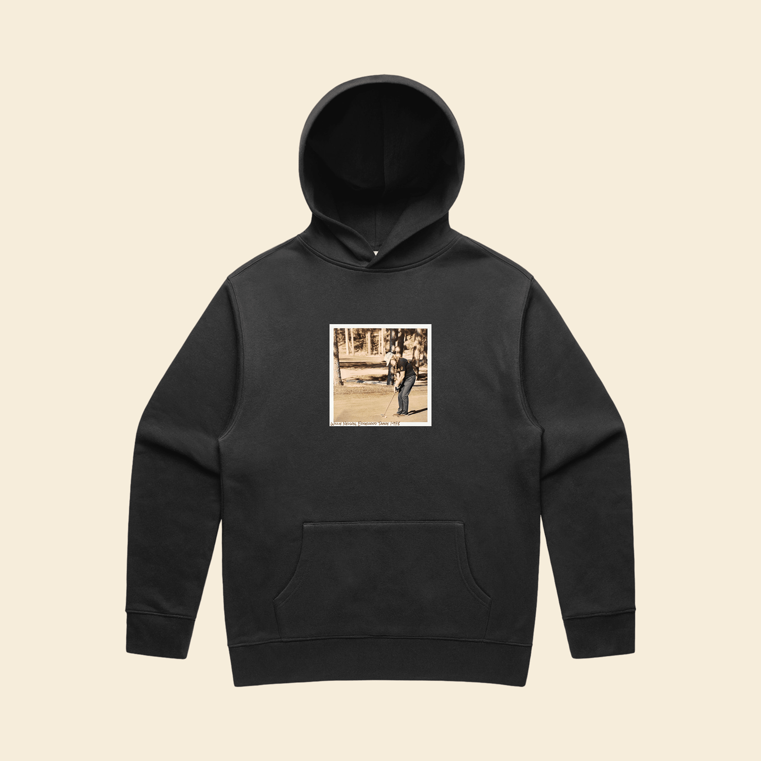 WILLIE RELAXED HOODIE IN VINTAGE FADED BLACK - Fade Golf Company