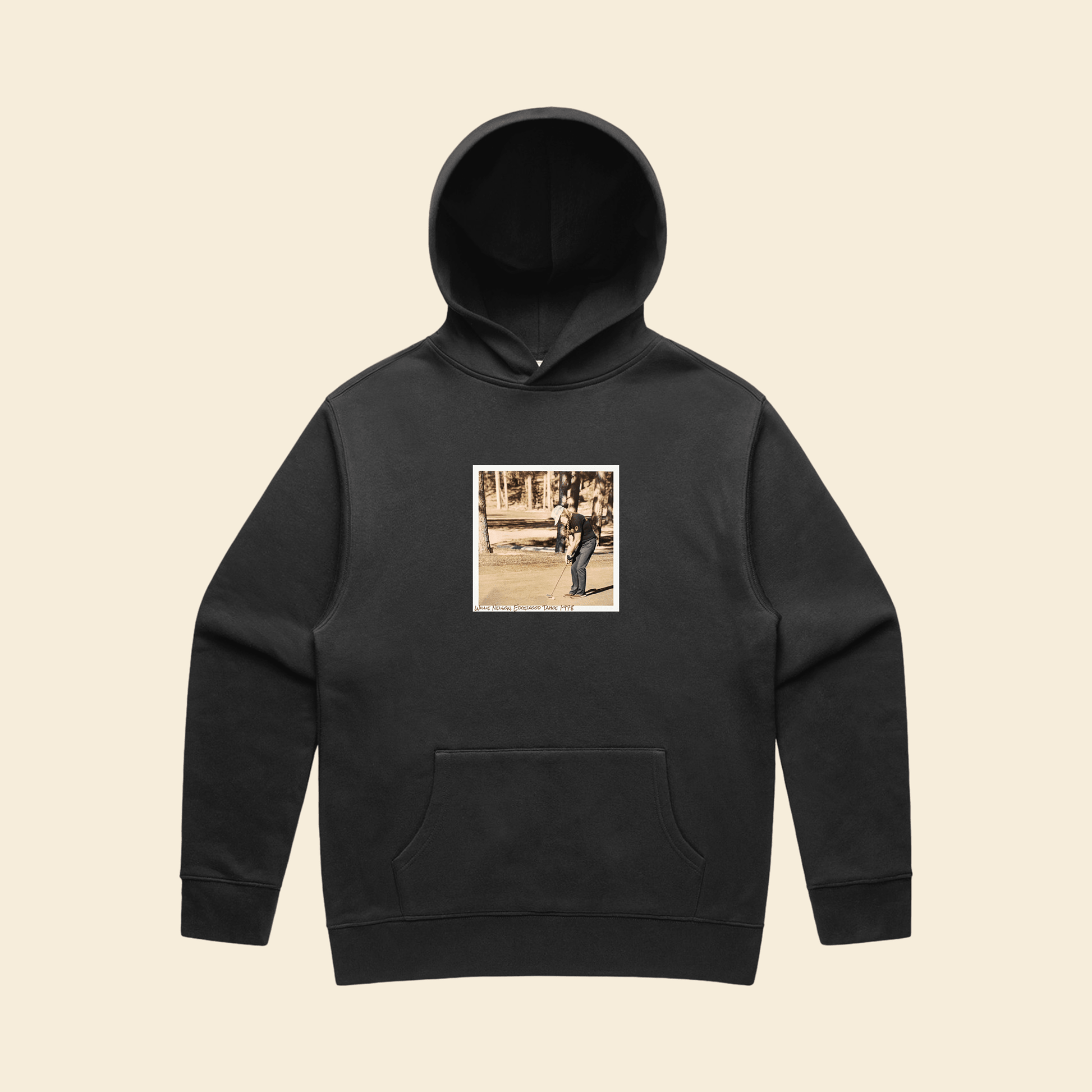 WILLIE RELAXED HOODIE IN VINTAGE FADED BLACK - Fade Golf Company
