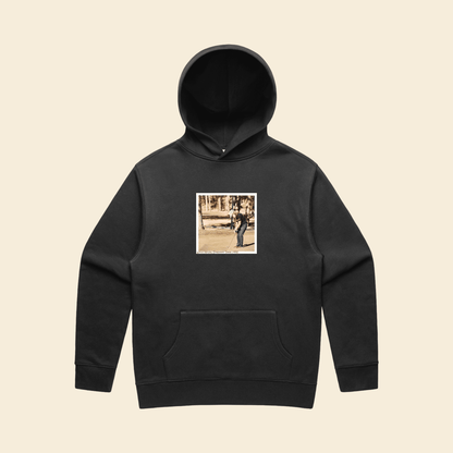 WILLIE RELAXED HOODIE IN VINTAGE FADED BLACK - Fade Golf Company