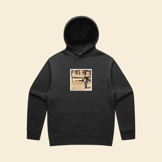 WILLIE RELAXED HOODIE IN VINTAGE FADED BLACK - Fade Golf Company
